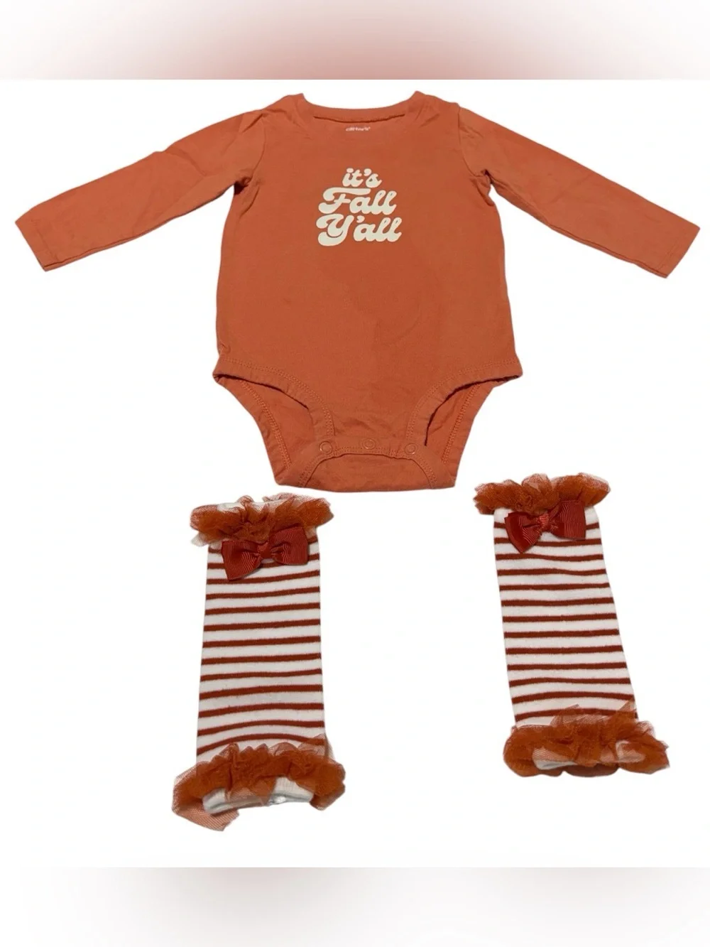 Carter’s Baby Girl 12M Fall Holiday Outfit Bundle Red Knit Dress & Bodysuit